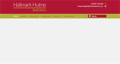 Desktop Screenshot of hallmarkhulme.co.uk