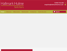 Tablet Screenshot of hallmarkhulme.co.uk